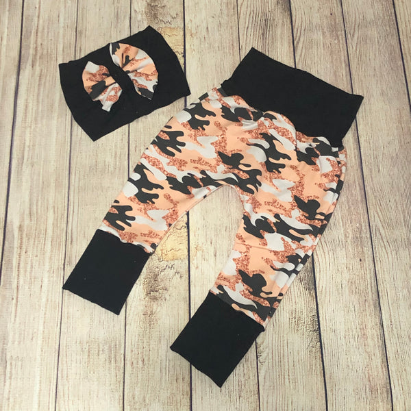 Sparkle Pink Camo Grow Pants
